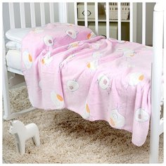 Плед-покрывало Baby Nice VELSOFT 3D "Птичка", 100х150, розовый