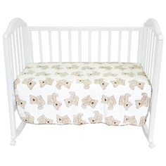 Плед-покрывало Baby Nice VELSOFT 3D "Мишки на белом", 150х200