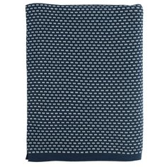 Плед из хлопка фактурной вязки Essential, 130х180 см Tkano