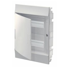 Распределительный шкаф ABB Mistral41 24 мод., IP41, встраиваемый, термопласт, белая дверь, 1SLM004102A1105