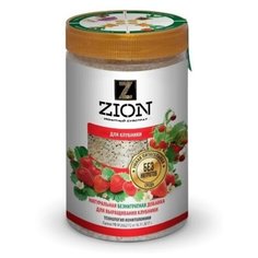 Питательная добавка для растений ZION (Цион) "Для клубники" пластиковый контейнер 700 гр