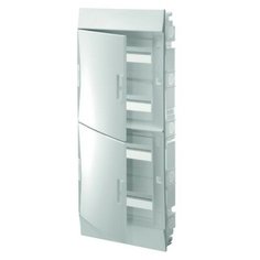 Распределительный шкаф ABB Mistral41 48 мод., IP41, встраиваемый, термопласт, белая дверь, 1SLM004102A1108