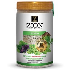 Питательная добавка для растений ZION (Цион) "Для зелени" пластиковый контейнер 700 гр