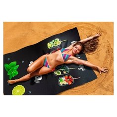 Пляжное покрывало "Вкус лета", 145*200 см. Сирень