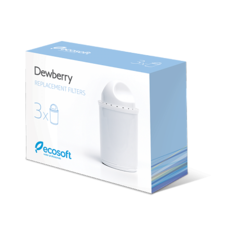 КОМПЛЕКТ СМЕННЫХ КАРТРИДЖЕЙ ДЛЯ ФИЛЬТРА-КУВШИНА DEWBERRY 3 ШТ. Ecosoft