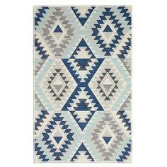 Коврик универсальный LUCKY, 50х80см, синий/серый