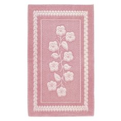 Коврик универсальный ЦВЕТЫ LUCKY, 60х100 см, розовый