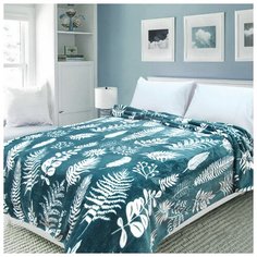 Покрывало 150*200 Happy Family велсофт Папоротник