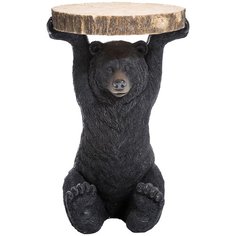 KARE Design Столик приставной Bear, коллекция "Медведь" 33*53*33, Полирезин, Черный