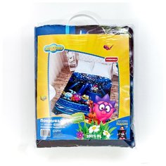 Покрывало стеганое "Смешарики-музыканты", 1,5-спальное Сирень