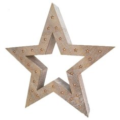 Светильник декоративный светодиодный ЗВЕЗДА, высота - 52 см, цвет - серый, 17-60-702 Svetlitsa