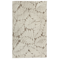 Ковер Prestige 80x150 см (100% полиэстер), листья бежевый Multidecor