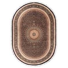 Ковер иранский Kover.ru QUM MM 14-244-IR(Oval), шелк 2,45 х 3,5 м