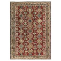 Ковер пакистанский Kover.ru KAZAK ROYAL 18-127 786-RED-IVR, шерсть 2,75 х 3,9 м