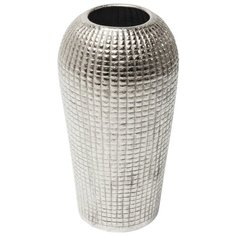 KARE Design Ваза декоративная Cubes, коллекция "Кубики" 32*56*32, Алюминий, Серебряный