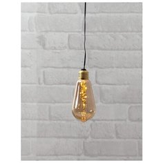 Гирлянда-подвес светодиодная GLOW, на батарейках, высота - 13 см, цвет - янтарный, 700-06 Star Trading