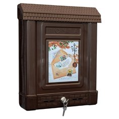 Ящик почтовый Альтернатива декор, с замком, коричневый Alternativa