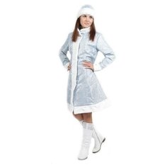 Костюм Снегурочки (шелк) взрослый, 48-50 Волшебный мир