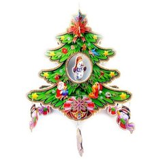 Подвеска ЁЛОЧКА СО СНЕГОВИЧКАМИ, 30х45 см, Новогодняя сказка 973355