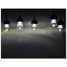 Гирлянда-проектор ТАНЕЦ СНЕЖИНОК, 6 холодных белых LED-ламп, проекция на 1.5 м2, 2.5+5 м, уличная, Kaemingk 494555