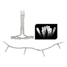 Гирлянда ЗИМНИЕ КАПЕЛЬКИ, 50 холодных белых LED-огней, 5+0.3 м, провод прозрачный, батарейки, Koopman International AXS0