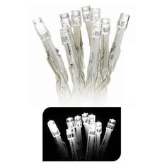 Гирлянда ЗИМНИЕ КАПЕЛЬКИ, 30 холодных белых LED-огней, 3 м, провод прозрачный, батарейки, Koopman International AX110362