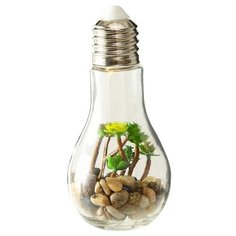 Декоративный подвесной светильник ЧУДО-КЛУМБА, теплые белые LED огни, стекло, пластик, батарейки, 18х8.5 см, Boltze 1003