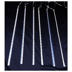 Светодиодная гирлянда ТАЮЩИЕ СОСУЛЬКИ, 180 синих LED ламп, 46смх6шт., 5+5 м, прозрачный провод, уличная, SNOWHOUSE MTTB1