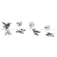 Гирлянда БАБОЧКИ, бело-серебряная, 182 см, Edelman 1030810
