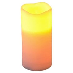 Электрическая восковая свеча КЛАССИК, янтарный свечение LED, слоновая кость, батарейка, 15х7.5 см, Edelman 372656