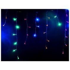 Гирлянда СОСУЛЬКИ 80 разноцветных LED-ламп, 2х0.45+1.5 м, контроллер, прозрачный провод, SNOWHOUSE IC80LD-CM