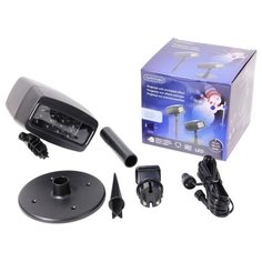 Светодиодный проектор JINGLE BELLS, музыка, проекция на 16.5 м2, 15x13x36 см, таймер, для дома и улицы, Kaemingk 494558