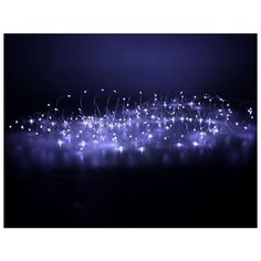 Гирлянда СВЕТЛЯЧКИ, 100 холодных белых LED-огней, 5 м, серебристый провод, батарейки, Koopman International AX8701040