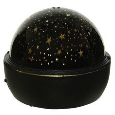 Настольный проектор ДОМАШНЯЯ ГАЛАКТИКА, тёплый белый LED-огонь, 16x13 см, таймер, батарейки, Kaemingk 485210