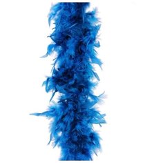 Гирлянда БОА ИЗ ПЕРЬЕВ, 184 см, цвет: лазурный, Kaemingk 728803