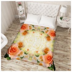 Покрывало "Оранжевая роза", 200*220 см. Сирень