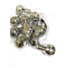 Гирлянда Led "Серебристые лампочки" 10 ламп (белый), 4 м Тутси