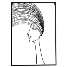 Настенное интерьерное украшение ЛЕДИ АВАНГАРД, металл, 70х50 см, Boltze