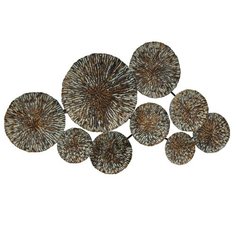 Настенное интерьерное украшение ШАКИРА, металл, 6х70х40 см, Boltze