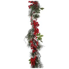 Хвойная гирлянда с ягодами и шишками ДЖЕРРРИ, 180х15 см, Edelman