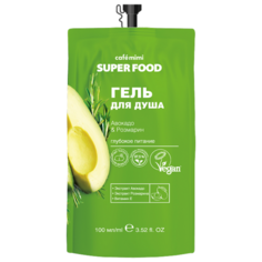 Гель для душа Cafe mimi Super food авокадо & розмарин, 100 мл