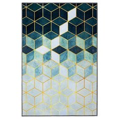 Коврик универсальный LUCKY 60х90см, зелёный/жёлтый (ромбы)