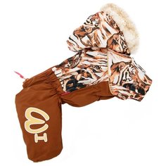 FOR MY DOGS комбинезон для собак Тигры коричневый для мальчиков FW517-2018 M (10)