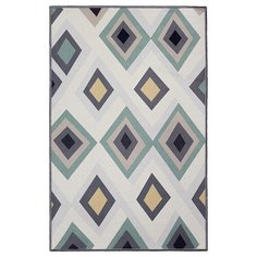 Коврик универсальный LUCKY 50х80см, молоко/зелёный (квадраты)