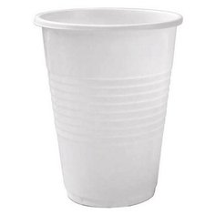 Стакан пластиковый Papstar 180мл D70 мм PS БЕЛЫЙ, 100 шт\уп