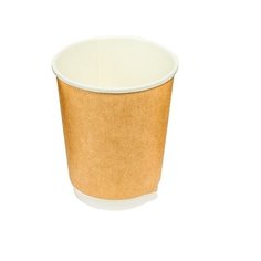Стакан бумажный Papperskopp 250мл D80 мм 2-сл для горячих напитков КРАФТ