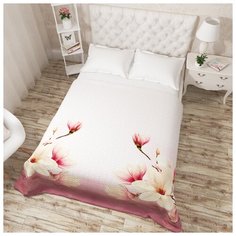 Покрывало стеганое "Цветок любви", Евро Сирень