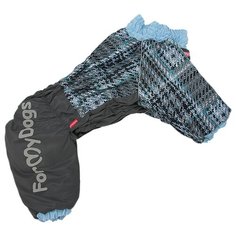 FOR MY DOGS комбинезон для собак серо/голубой для мальчиков FW892-2020 M (C3)