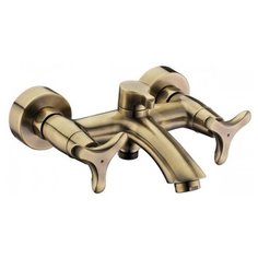 Смеситель для ванны и душа KAISER Trio 57022-1 Bronze двухрычажный