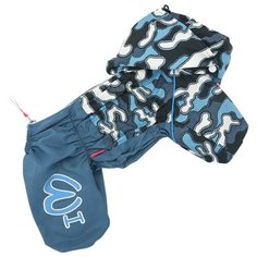 FOR MY DOGS дождевик для собак Камуфляж синий для мальчиков 429SS-2020 M (14)